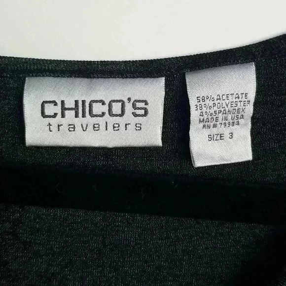 Chico's Travelers blouse 3 - Picture 2 of 3